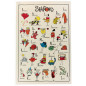 Paño de cocina Shadoks Abécédaire Écru 48 X 72