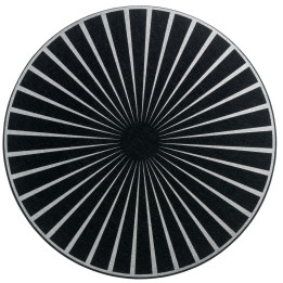 Raini vilt placemat set Noir/Argent Diameter 40
