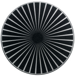 Raini vilt placemat set Noir/Argent Diameter 40