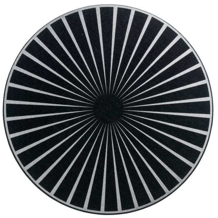 Filz-Tischset Raini Noir/Argent Diameter 40