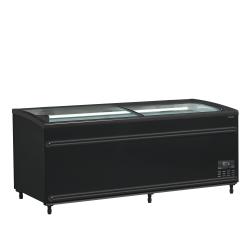 Réfrigérateur / congélateur de supermarché noir SFI185B-CF VS