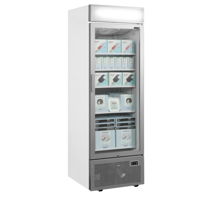Congélateurs verticaux de vitrine UFSC1450GCP NF Silver