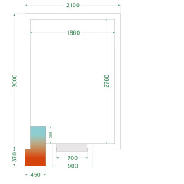 Chambre froide négative CRNF2130