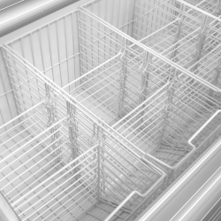 Vitrine froid négatif à deux niveaux TD500