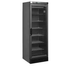 Congélateur vitré noir UFSC371G Black