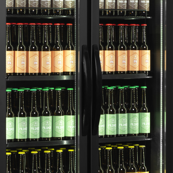 Vitrine réfrigérée noire FSC891H Black