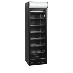 Congélateur vitré noir UFSC371GCP Black