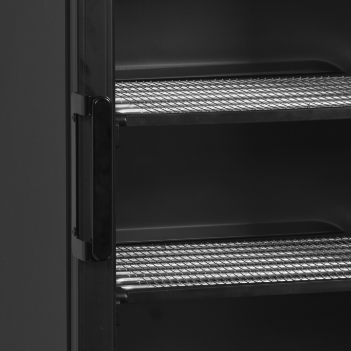 Congélateur vitré noir UFSC371GCP Black