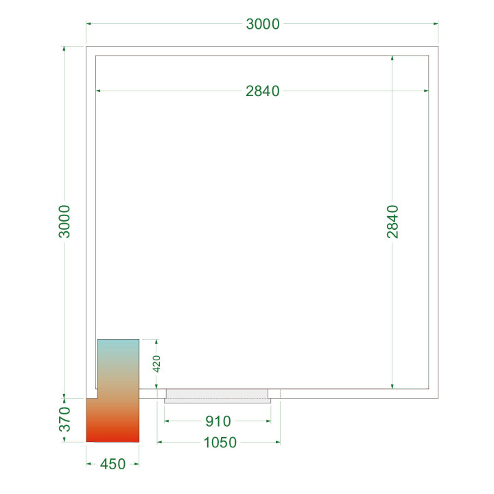 Chambre froide CRPF3030WD