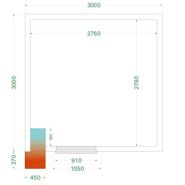 Chambre froide négative CRNF3030WD