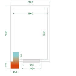 Chambre froide négative CRNF2130WD