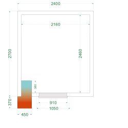 Chambre froide négative CRNF2427WD