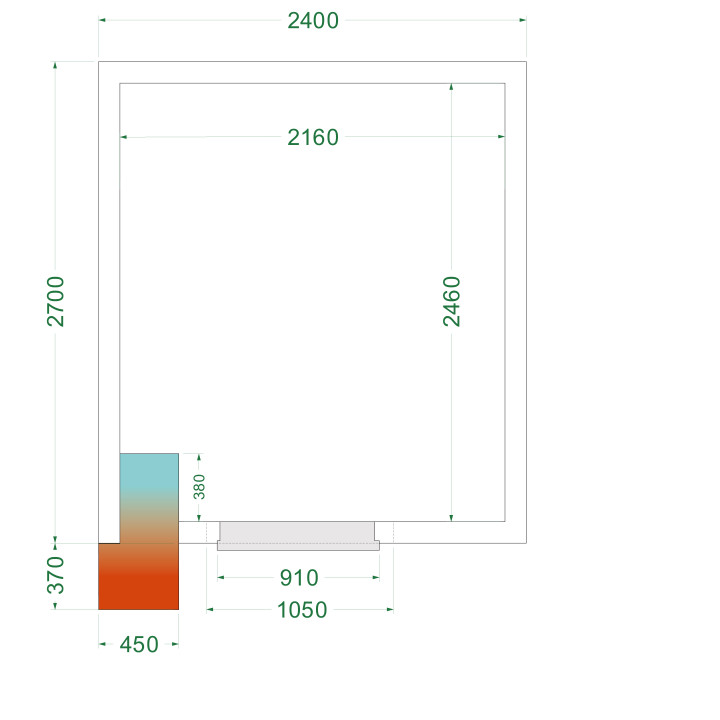 Chambre froide négative CRNF2427WD