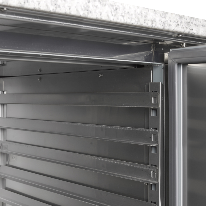 Table à pizza avec module pour garniture PT1200 + GVC38-150