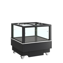 Réfrigérateur/congélateur noir pour achats impulsifs EIB-D1010-B1