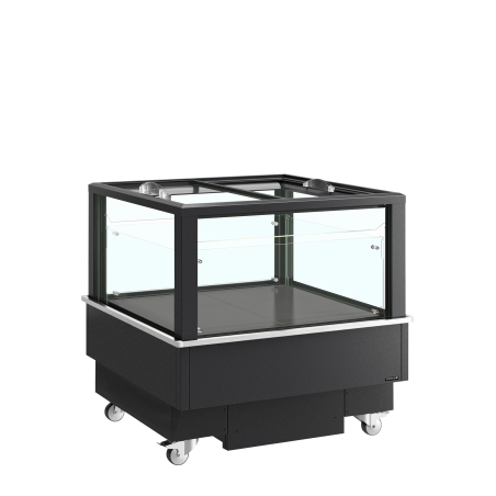 Réfrigérateur/congélateur noir pour achats impulsifs EIB-D1010-B1