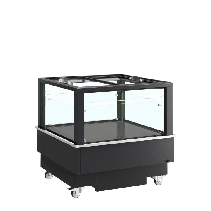 Réfrigérateur/congélateur noir pour achats impulsifs EIB-D1010-B1