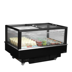 Réfrigérateur/congélateur noir pour achats impulsifs EIB-D1015-B1