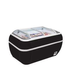 Réfrigérateur / congélateur de supermarché noir TWIN HEAD B-CF