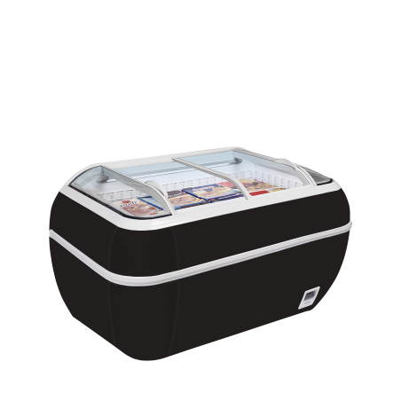 Réfrigérateur / congélateur de supermarché noir TWIN HEAD B-CF