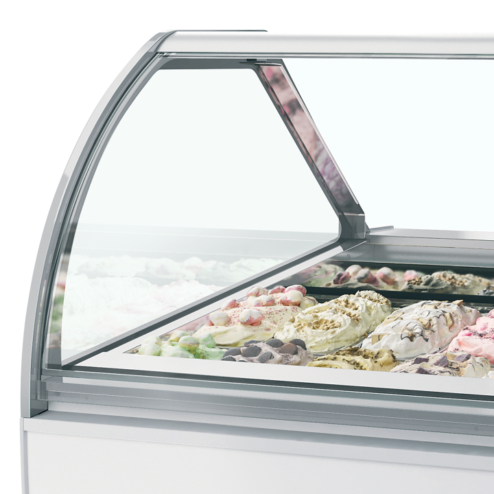 Vitrine ventilée pour glace en bac MILLENNIUM LX12 - ISA
