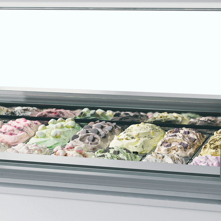 Vitrine ventilée pour glace en bac MILLENNIUM LX18 - ISA