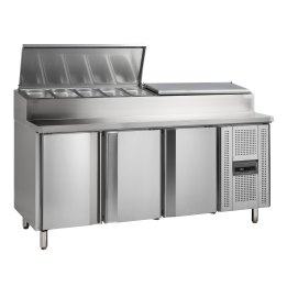 Comptoir de préparation de sandwich GN1/1 SS7300