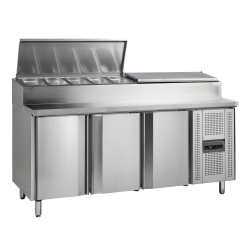 Comptoir de préparation de sandwich GN1/1 SS7300