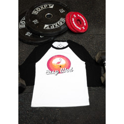 Baseball T-shirt unisexe noir et blanc EASY WOD | VERY BAD WOD — Noir · Taille M