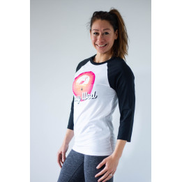 Baseball T-shirt unisexe noir et blanc EASY WOD | VERY BAD WOD — Noir · Taille L