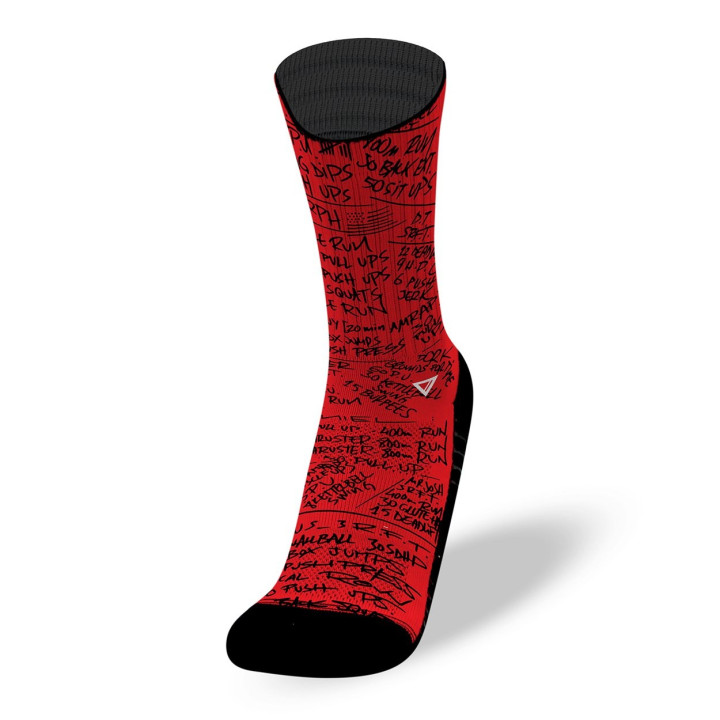 Chaussettes rouges HERO WODS | LITHE APPAREL — Rouge · Taille RX SOCKS M (39 - 42)
