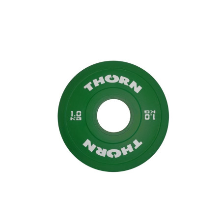 Disque Bumper Plate 1 KG | THORN+FIT EQUIPMENT — Vert · Taille TU