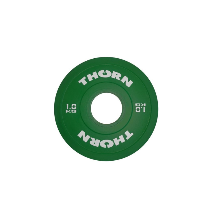 Disque Bumper Plate 1 KG | THORN+FIT EQUIPMENT — Vert · Taille TU