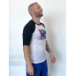 Baseball T-shirt unisexe noir et blanc BRUSH Original | VERY BAD WOD — Noir · Taille XS