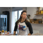 Baseball T-shirt unisexe noir et blanc BRUSH Original | VERY BAD WOD — Noir · Taille XS