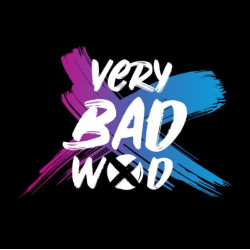 Baseball T-shirt unisexe noir et blanc BRUSH Original | VERY BAD WOD — Noir · Taille L