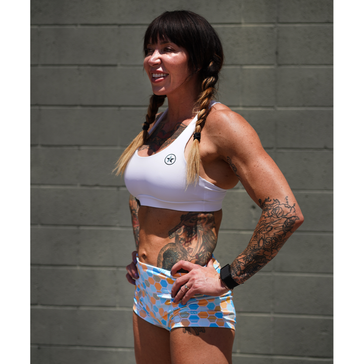 Short femme multicolore HONEYCOMB| SAVAGE BARBELL — Multicolor · Taille M