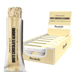 Pack de 12 Barres protéinées CHOCOLAT BLANC AMANDES | BAREBELLS — 12 x 55 Gr · Taille TU