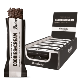 Pack de 12 Barres protéinées COOKIES ET CRÈME | BAREBELLS — 12 x 55 Gr · Taille TU