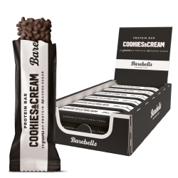 Pack de 12 Barres protéinées COOKIES ET CRÈME | BAREBELLS — 12 x 55 Gr · Taille TU