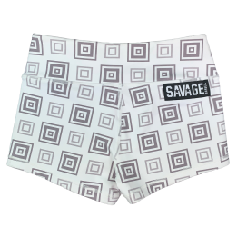 Short femme blanc BOX SQUAT| SAVAGE BARBELL — Blanc · Taille L