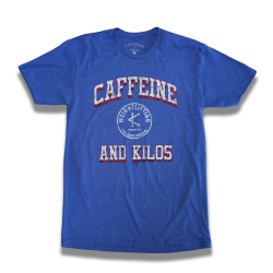 T-shirt Homme bleu AUTHENTIC TEE | CAFFEINE and KILOS — Bleu · Taille S
