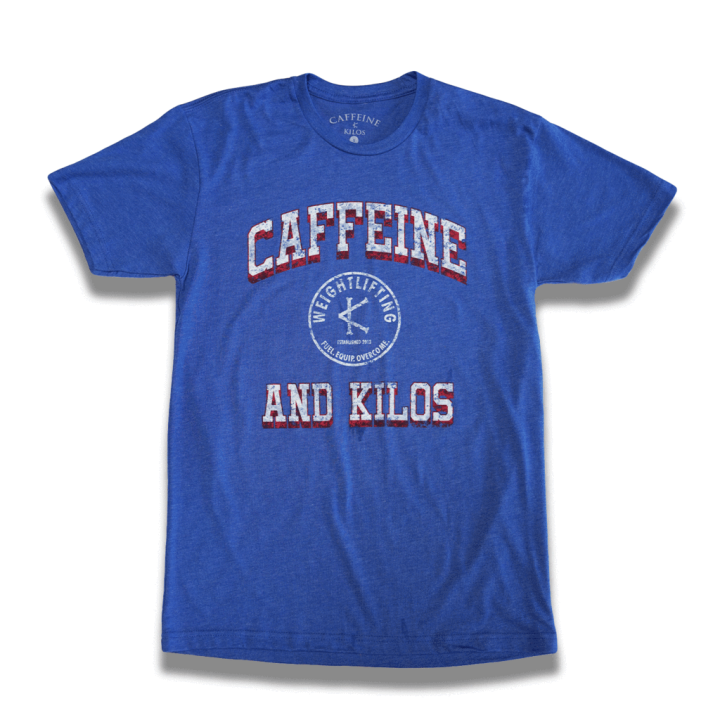 T-shirt Homme bleu AUTHENTIC TEE | CAFFEINE and KILOS — Bleu · Taille S