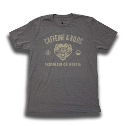 T-shirt Homme gris CALI TEE | CAFFEINE and KILOS — Gris · Taille S