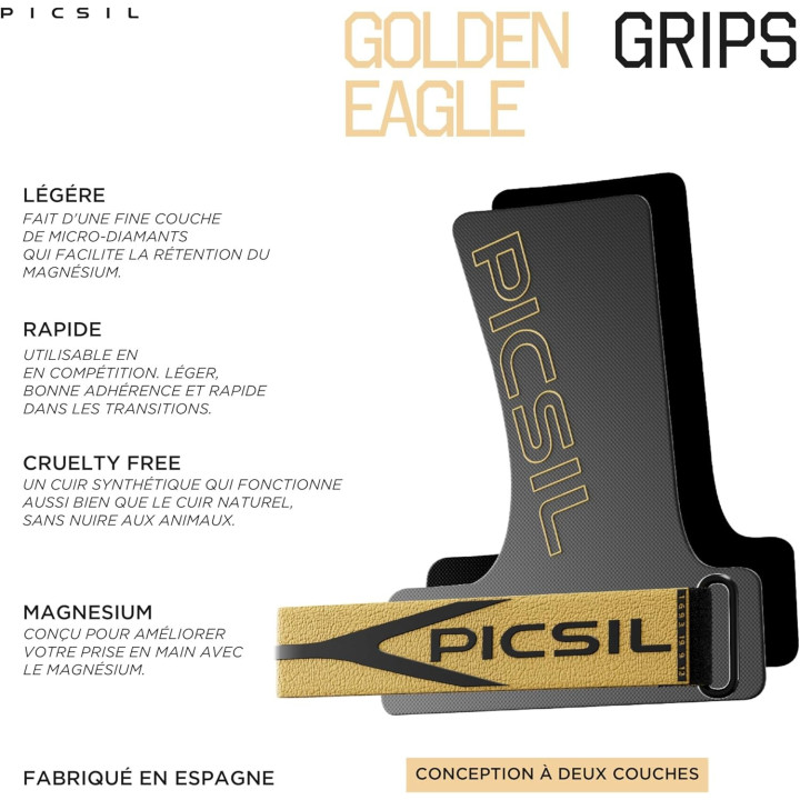 Maniques sans trous GOLDEN EAGLE gold| PICSIL — Or · Taille G (Kids / XS / S)