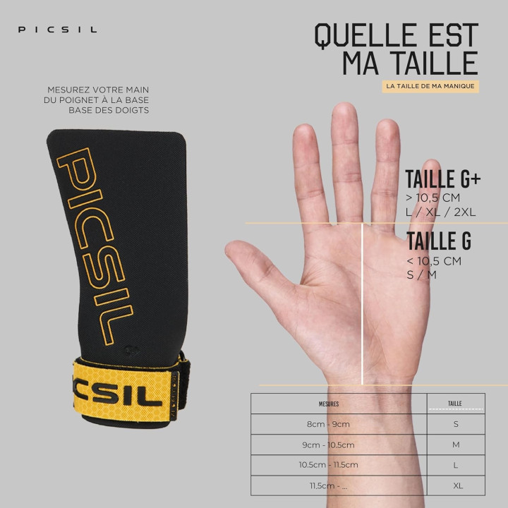 Maniques sans trous GOLDEN EAGLE gold| PICSIL — Or · Taille G (Kids / XS / S)