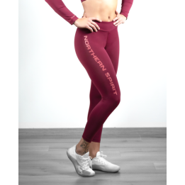 Legging 7/8 femme POLARIS Burgundy| NORTHERN SPIRIT — Bordeaux · Taille XS
