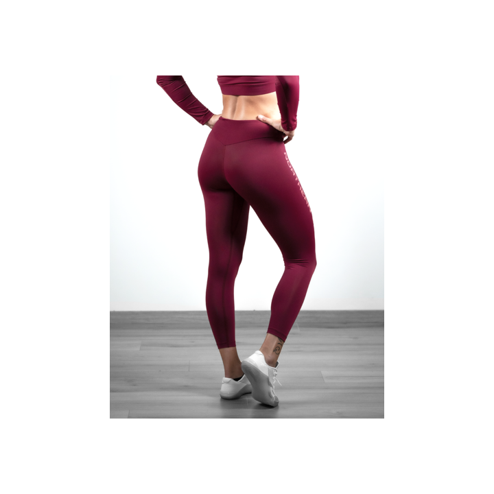 Legging 7/8 femme POLARIS Burgundy| NORTHERN SPIRIT — Bordeaux · Taille XS