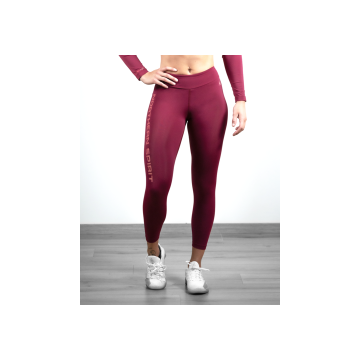 Legging 7/8 femme POLARIS Burgundy| NORTHERN SPIRIT — Bordeaux · Taille XS