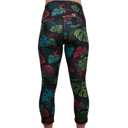 Legging 3/4 taille mi haute femme SUPER MONSTERA multicolor| PROJECT X — Multicolor · Taille L